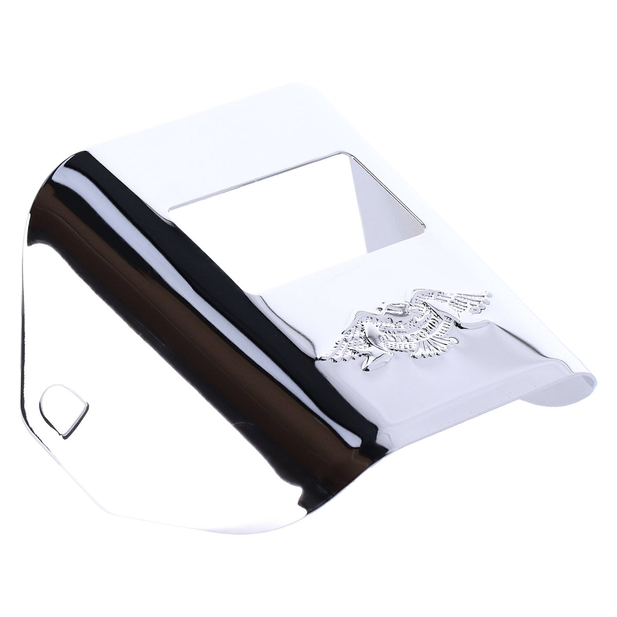73-up taillight visor. embossed eagle. Chrome