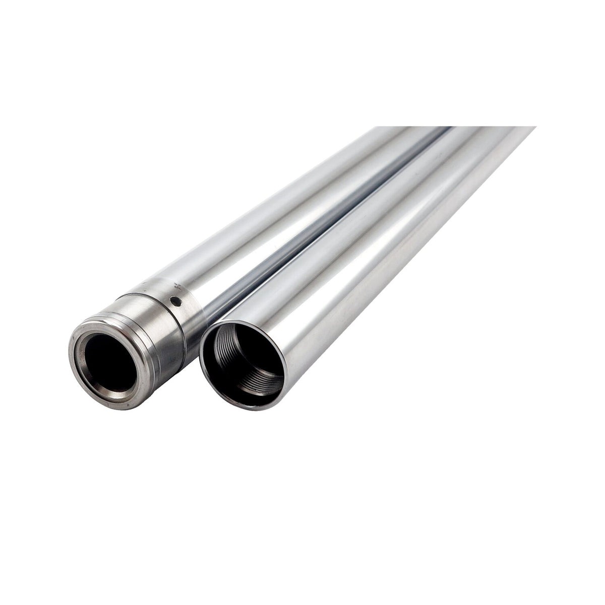 Fork tubes 39mm, 29-3/8". show chrome