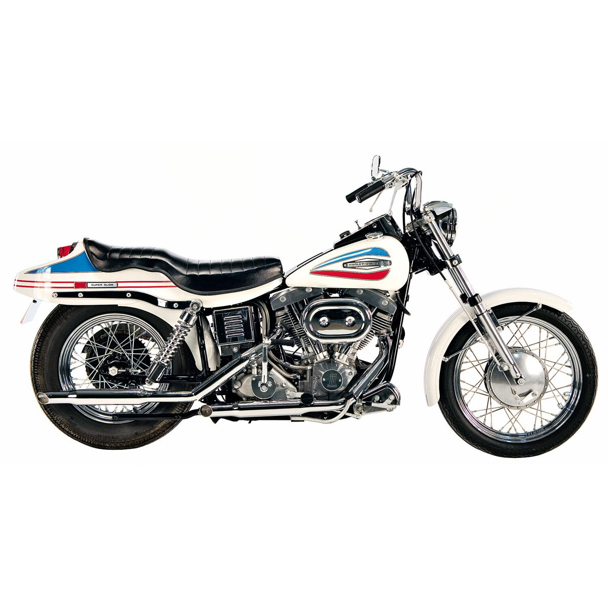 Paughco, Shorty exhaust Goose cut (38"). Chrome
