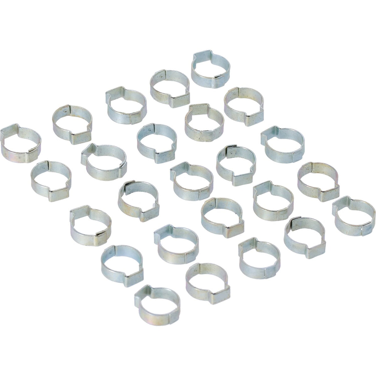 Crimp hose clamp, 11/16 (17.53mm) ID. Zinc