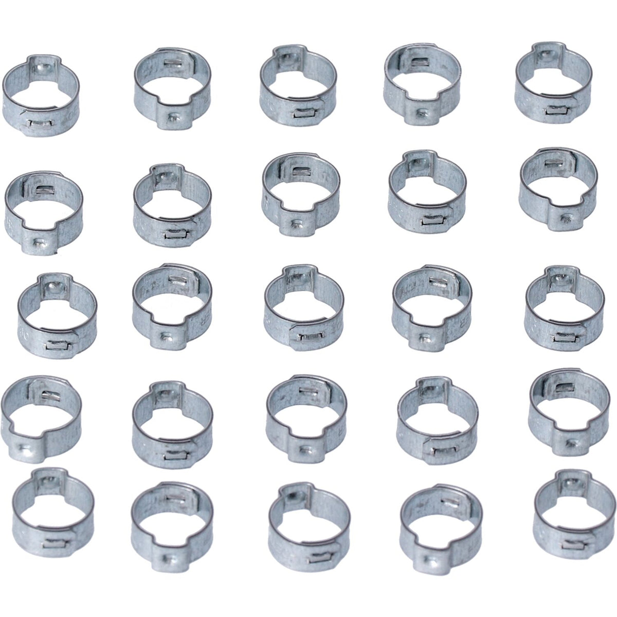Crimp hose clamp, 19/32 (14.99mm) ID. Zinc