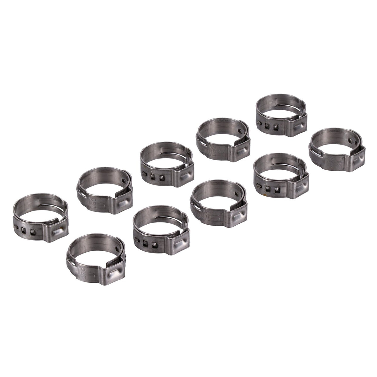 Crimp hose clamp, 11/16 (17.53mm) ID. Zinc