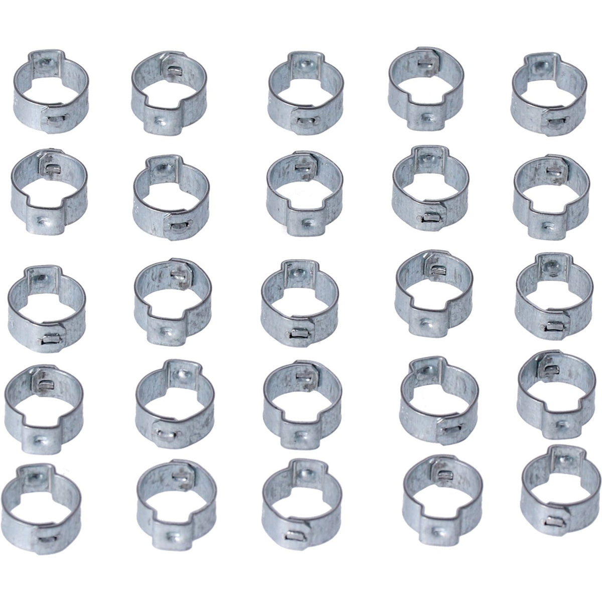 Crimp hose clamp, 1/2 (12.70mm) ID. Zinc
