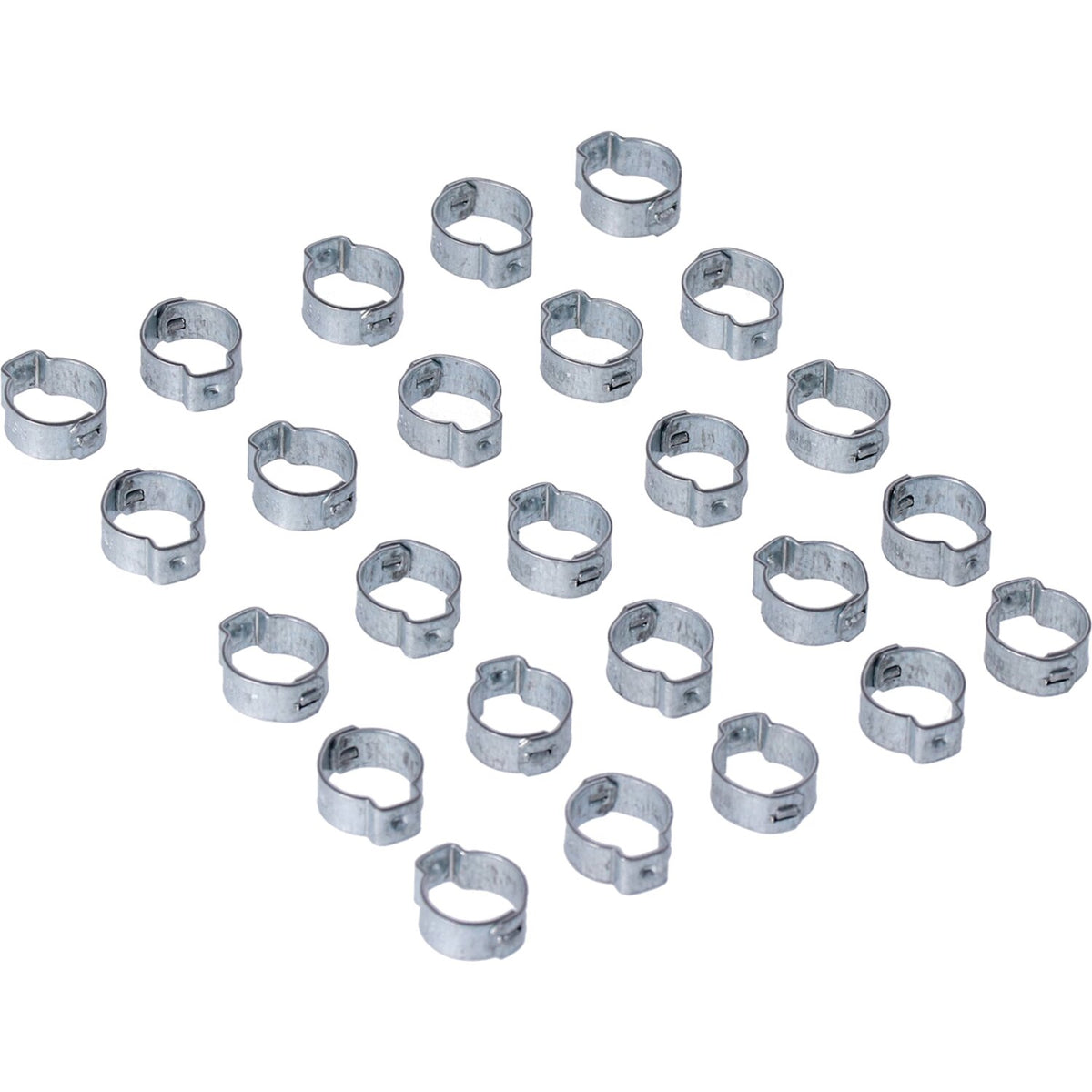 Crimp hose clamp, 1/2 (12.70mm) ID. Zinc
