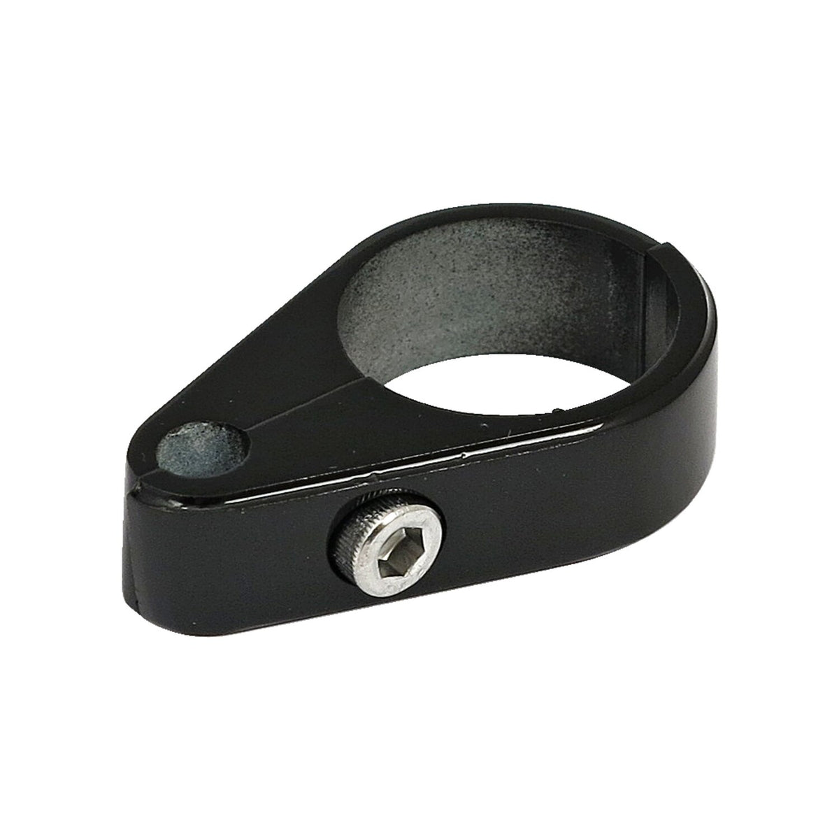 2-piece frame cable clamp. Throttle. Black