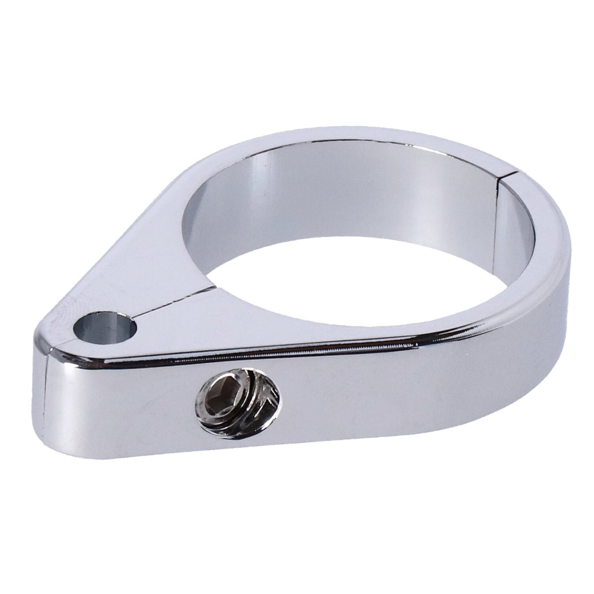 2-piece frame cable clamp. Throttle. Chrome
