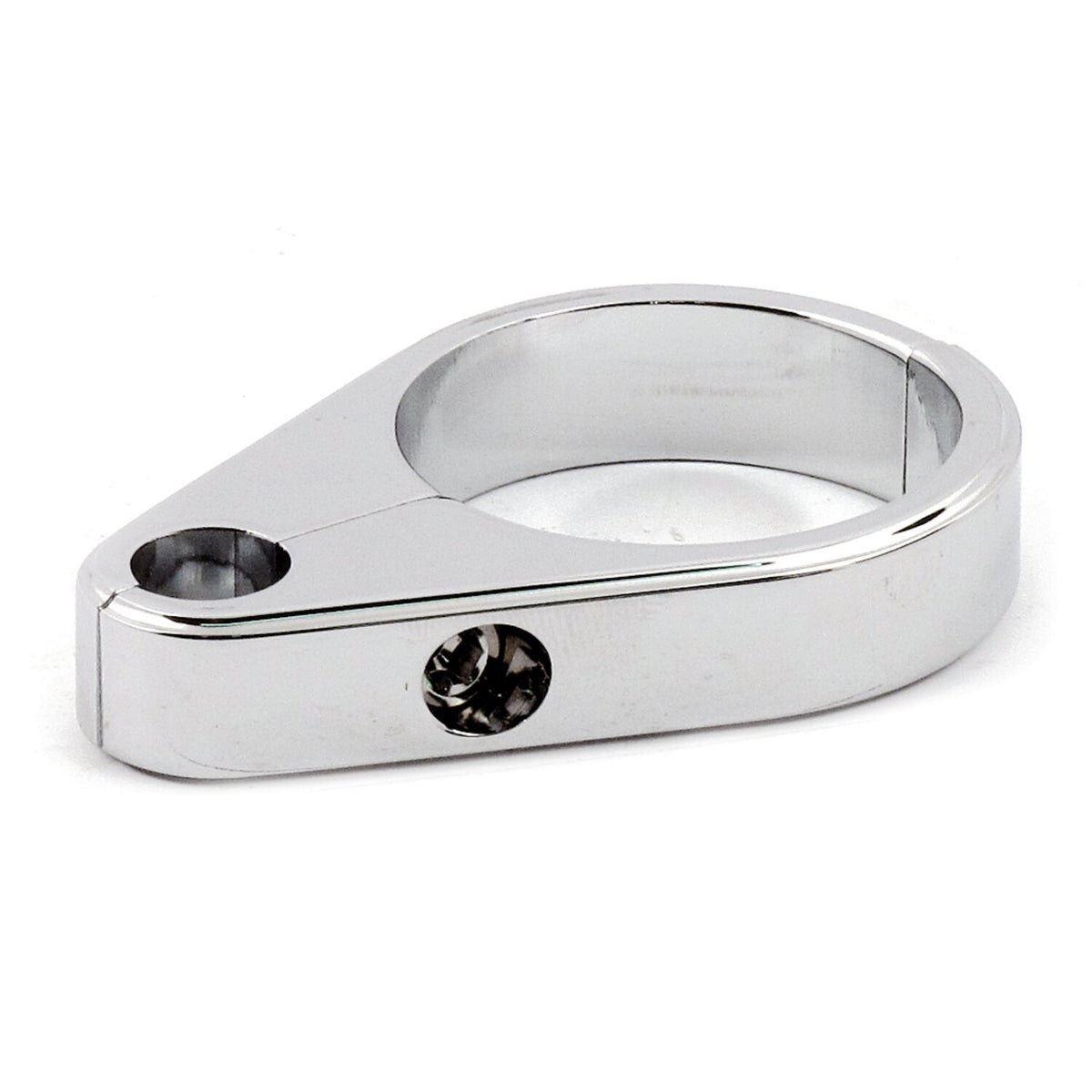 2-piece frame cable clamp. Clutch. Chrome