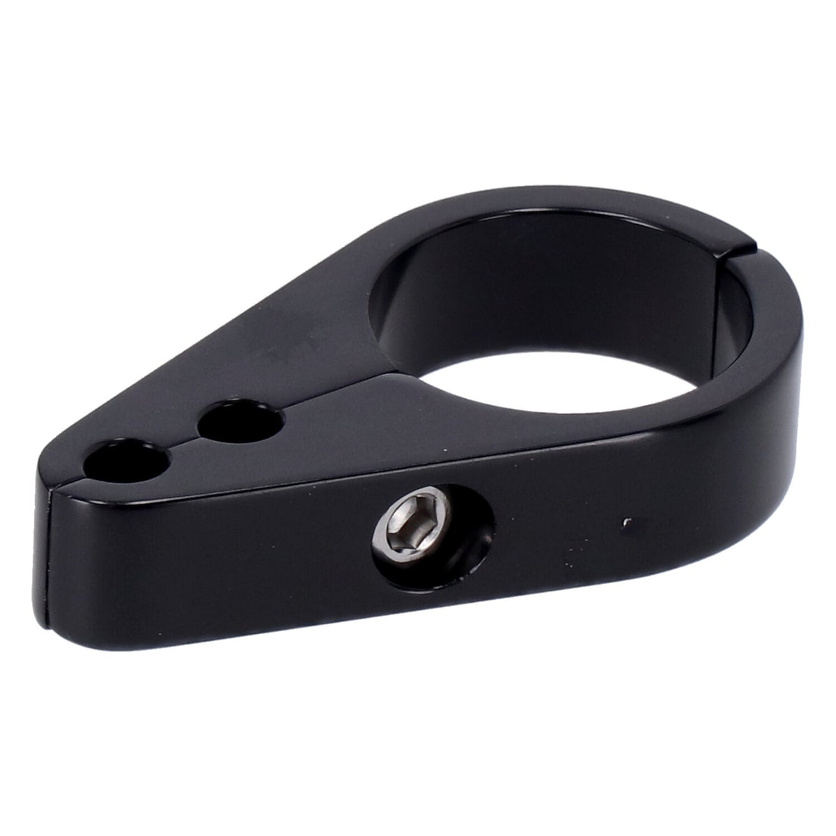 2-piece frame cable clamp. Throttle/Idle. Black