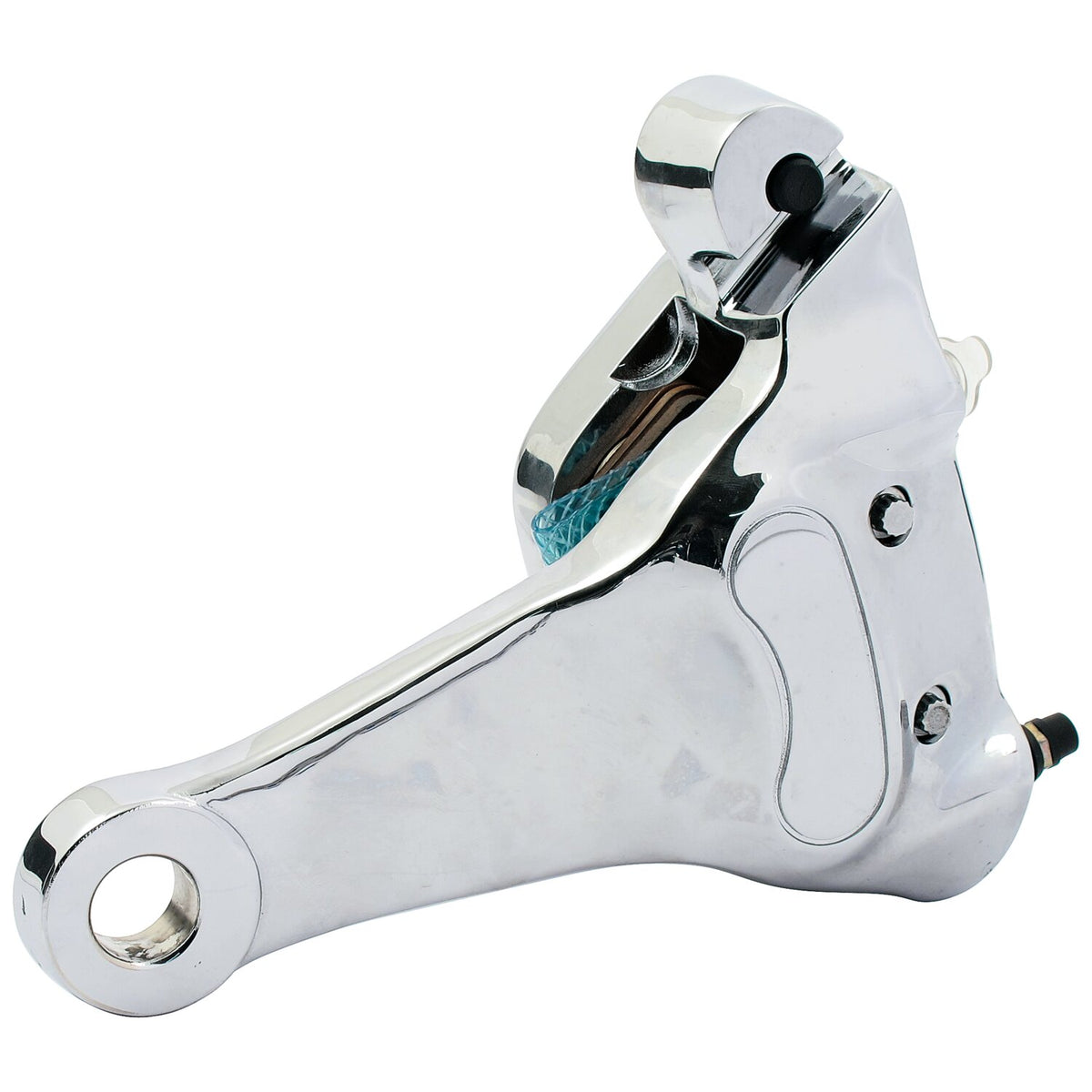 Brake caliper & bracket assembly, rear. Chrome