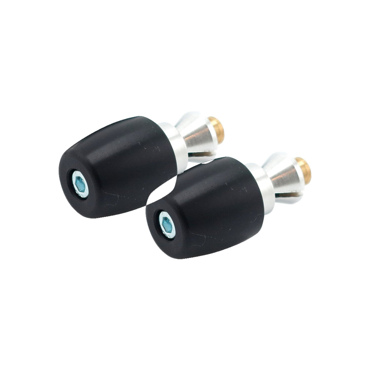 TRW, Classic bar ends for 22mm aluminum handlebars. Black