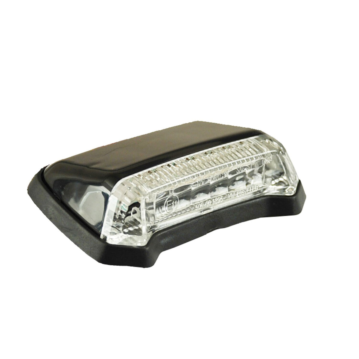 Nitro, mini fender LED taillight. Black. Clear lens