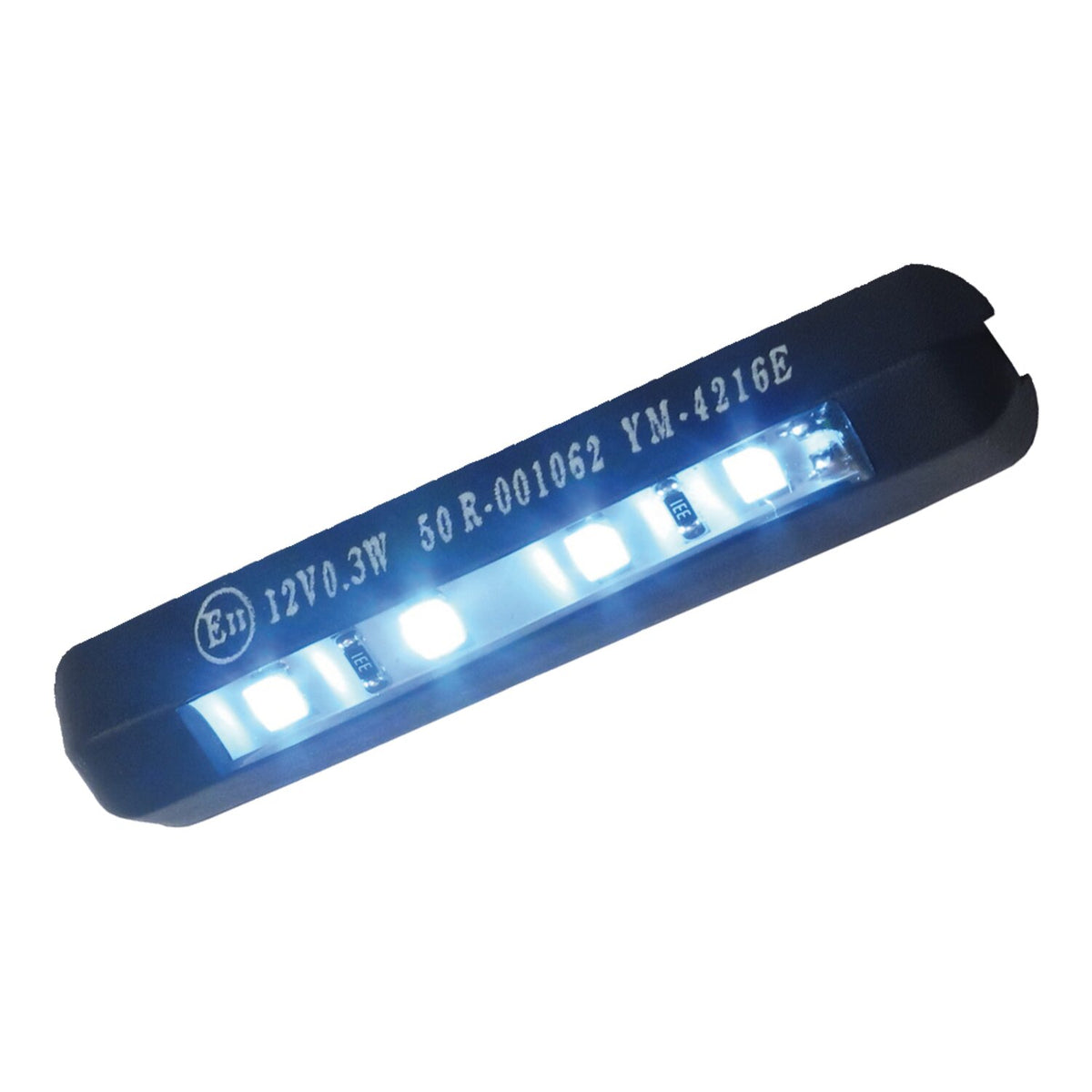 4-LED license plate light, black