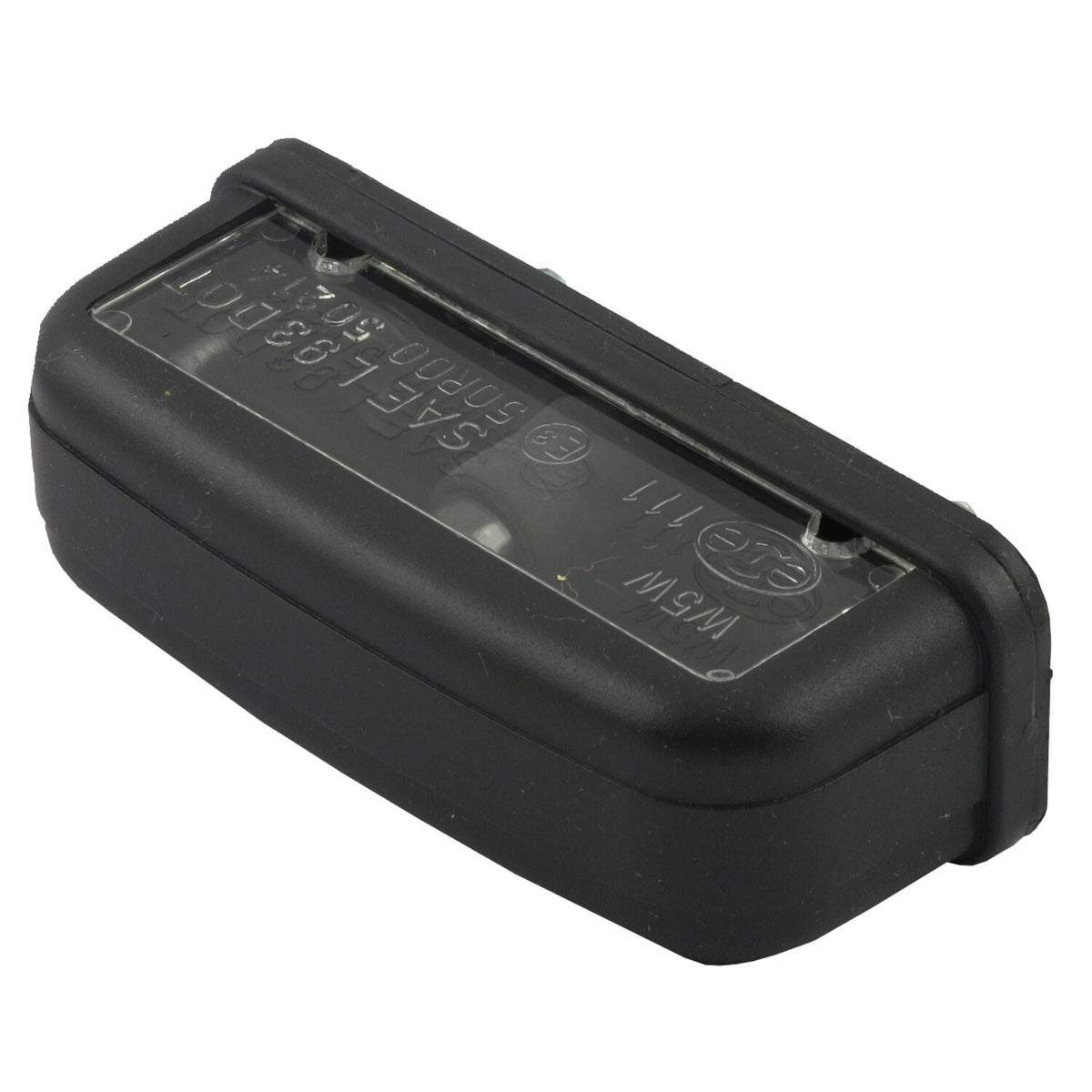 License plate light stockk, black. ECE appr.