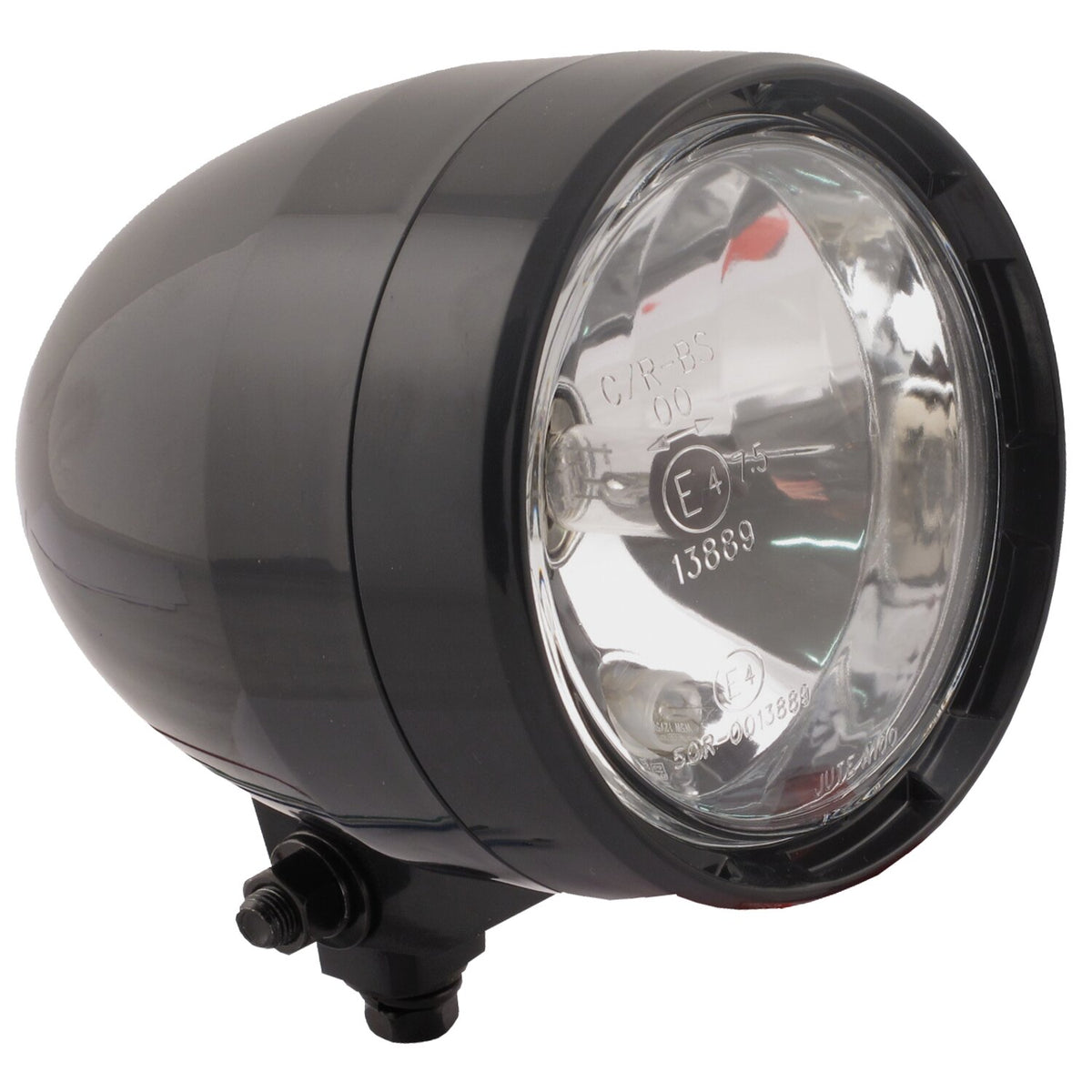 Nevada 4" stretched ABS headlamp. Black