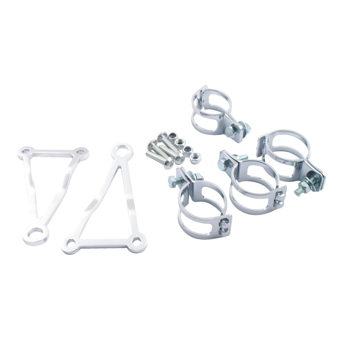 B-triangle, side mount headlamp bracket assembly. 47-50mm