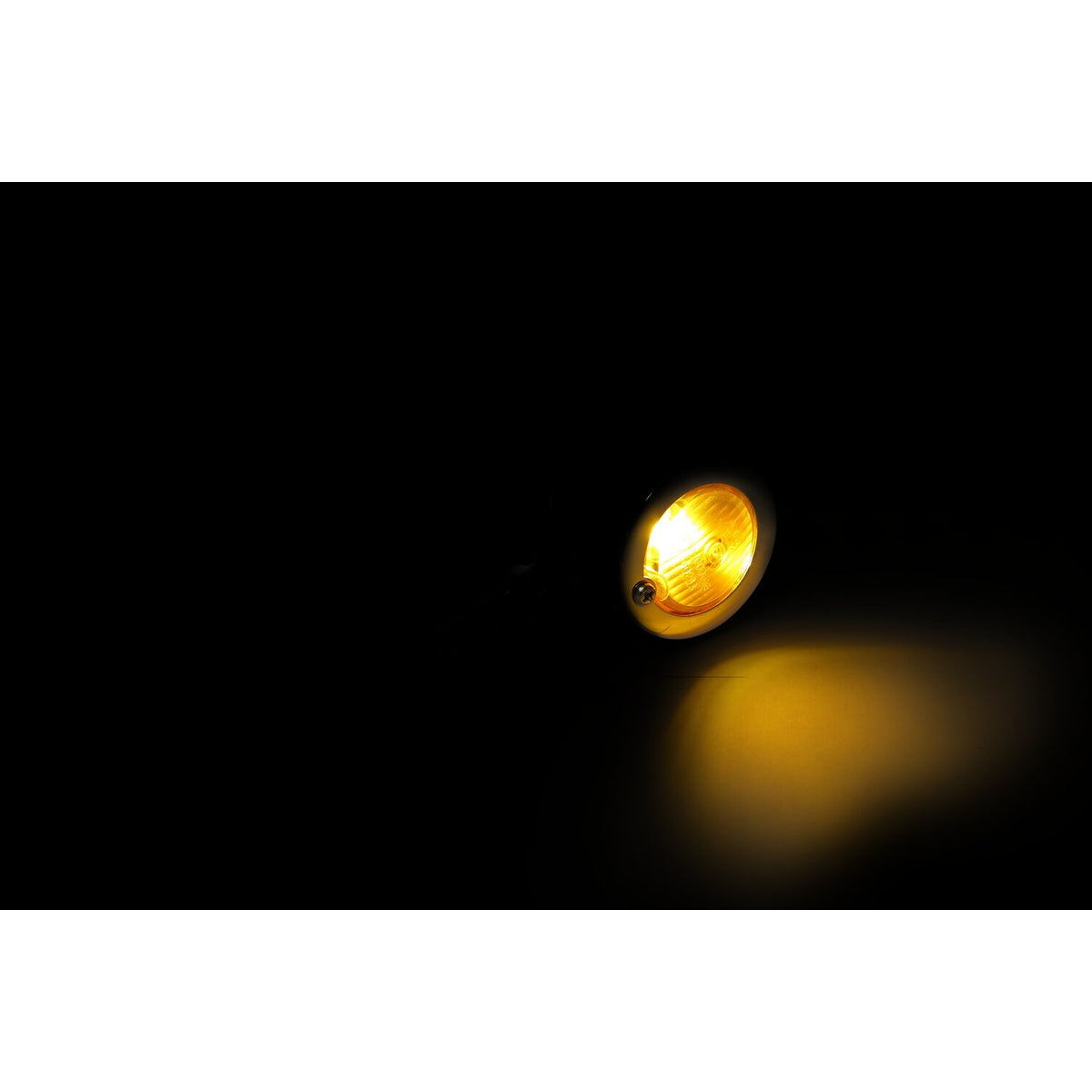 Bullet turn signals, flat lens. Chrome