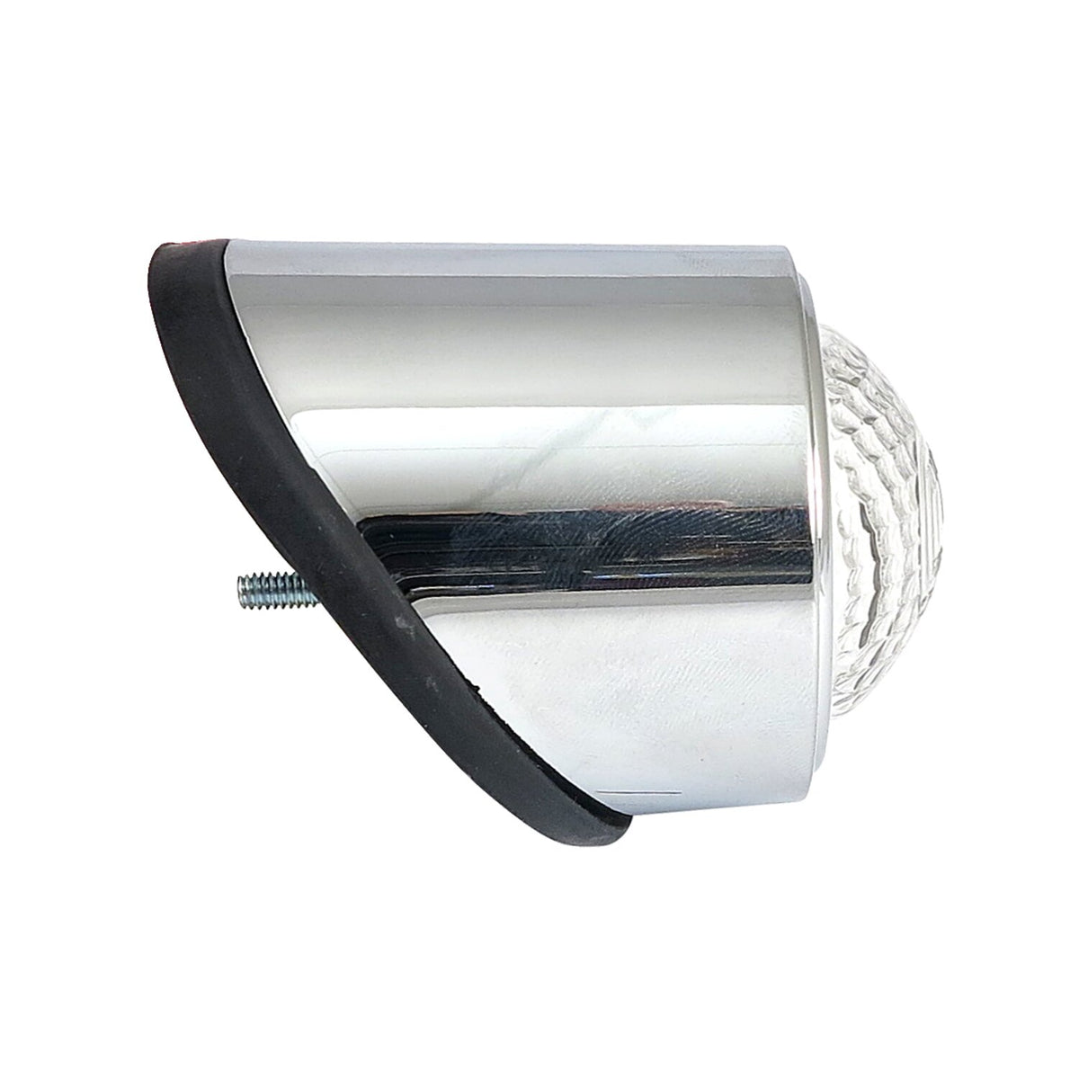 Old school LED taillight, type 1. Chrome. Clear lens