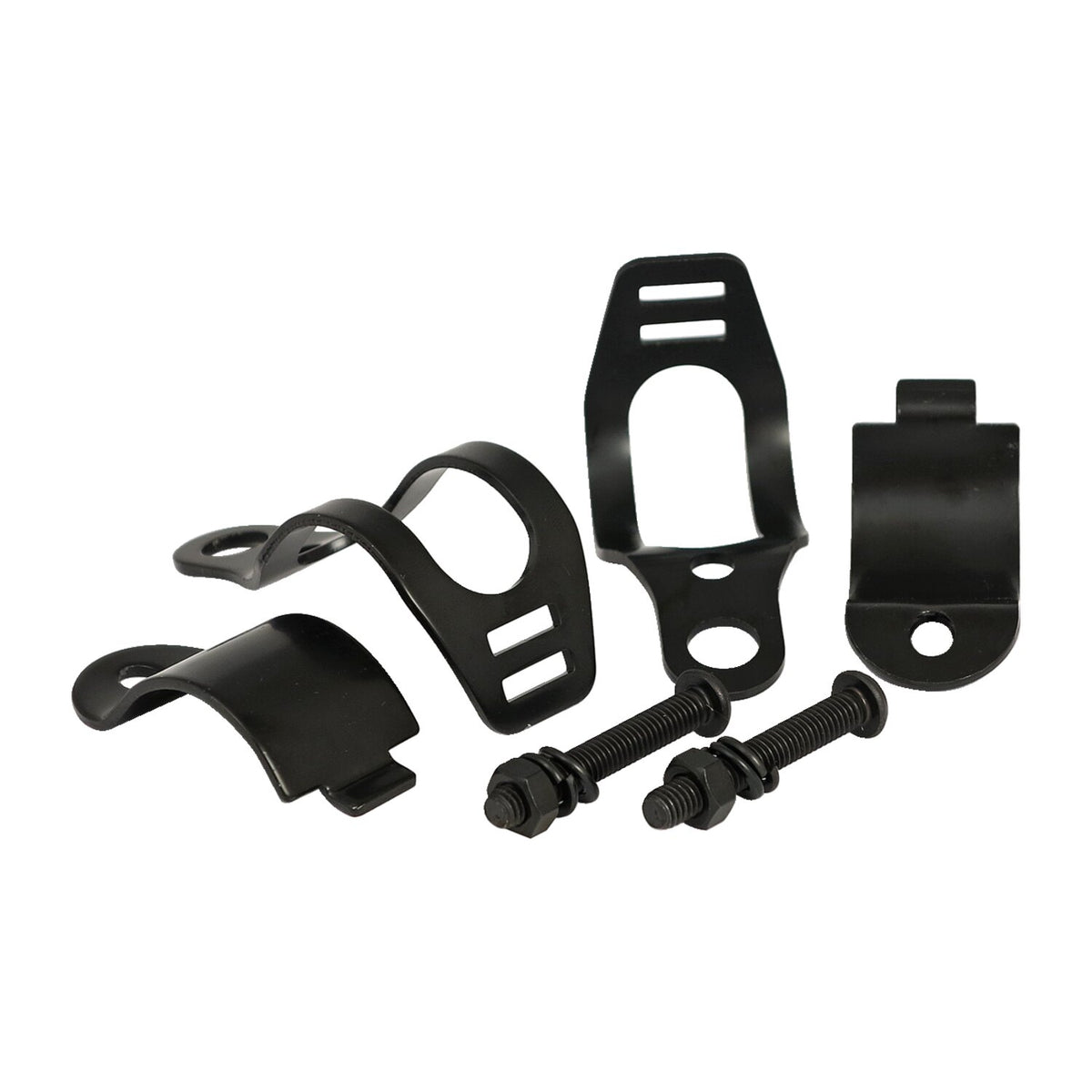 Roper, turn signal fork mount kit. 30-45mm. Black
