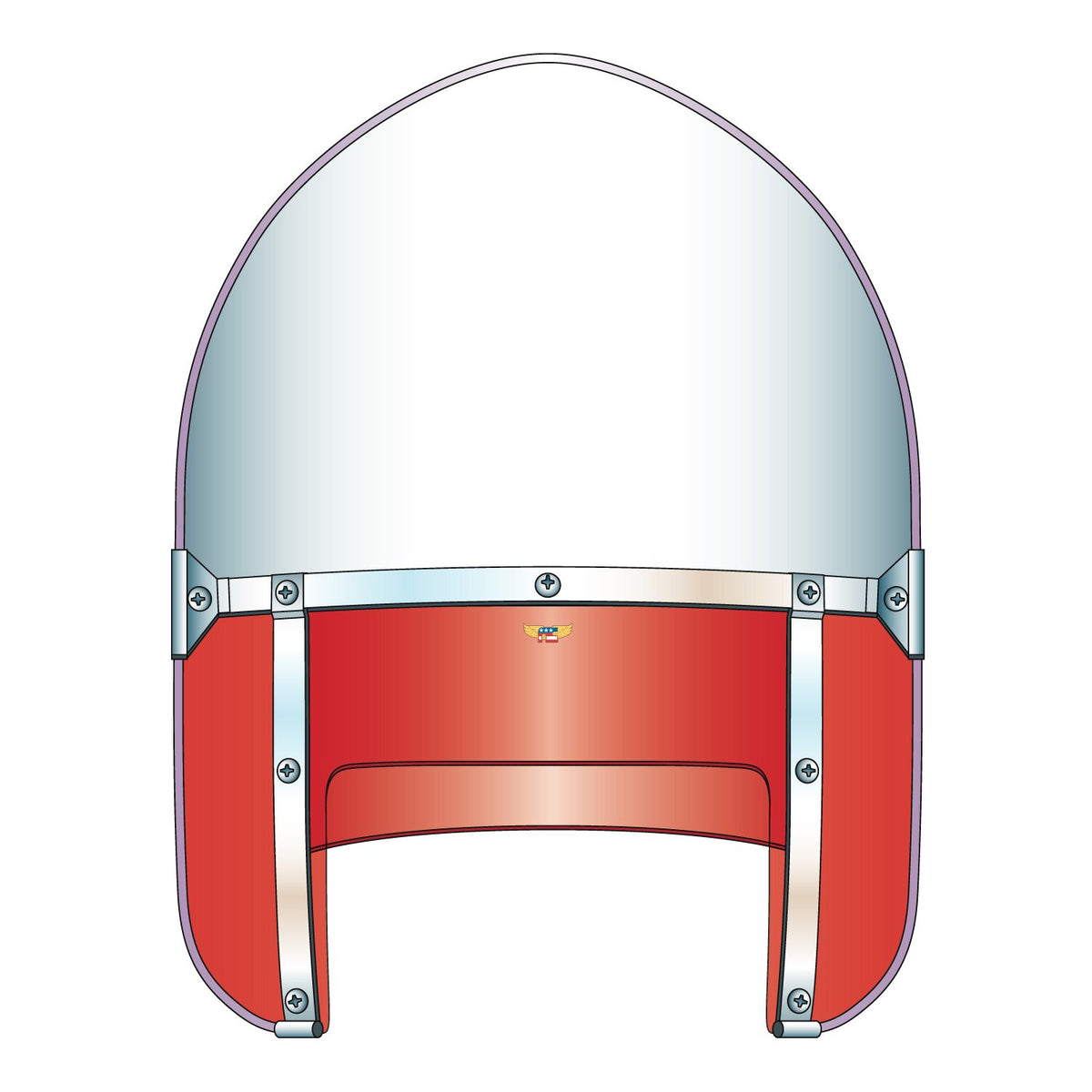 NC 'Peaked' Beaded Heavy Duty™ Windshield - Red