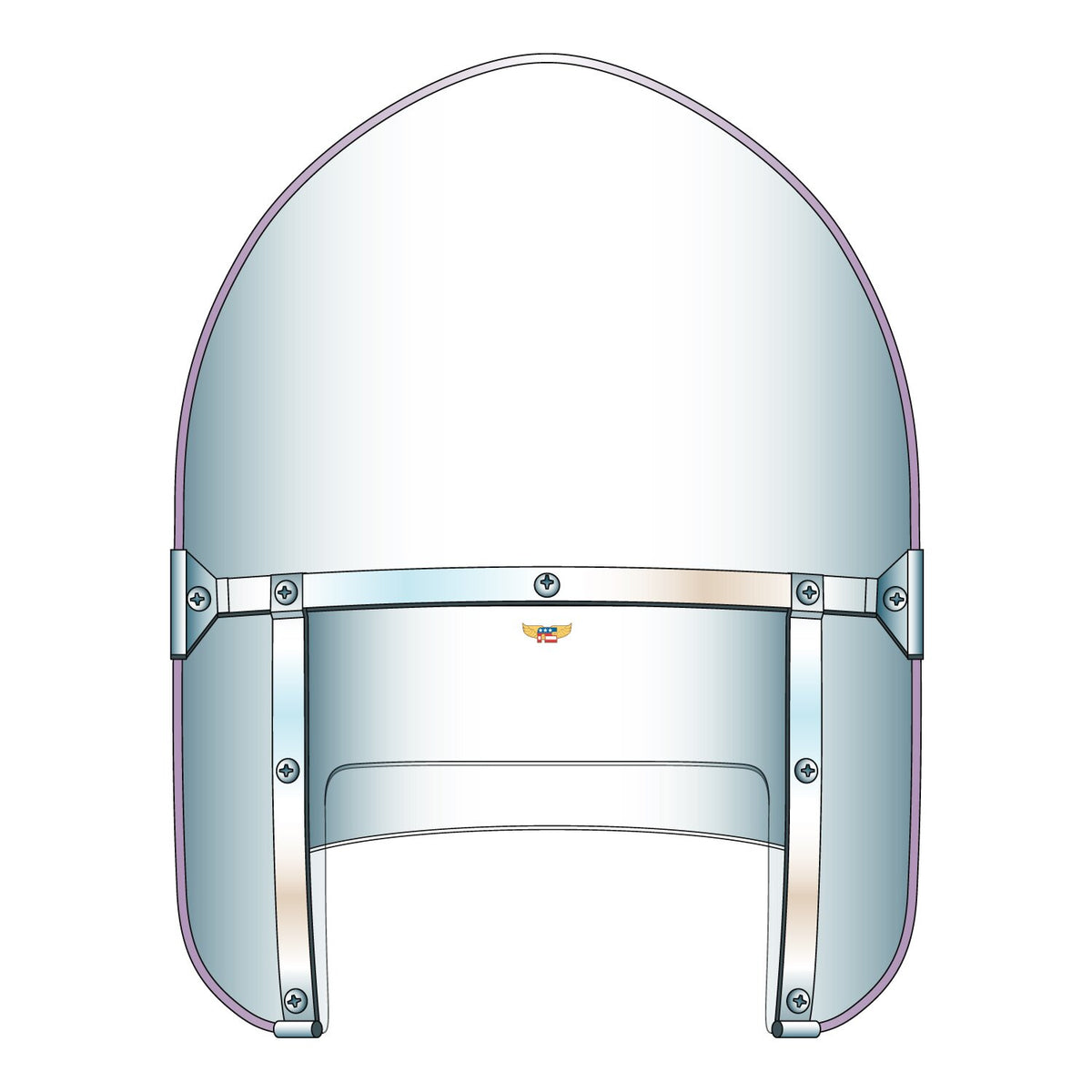 NC 'Peaked' Beaded Heavy Duty™ Windshield - Clear