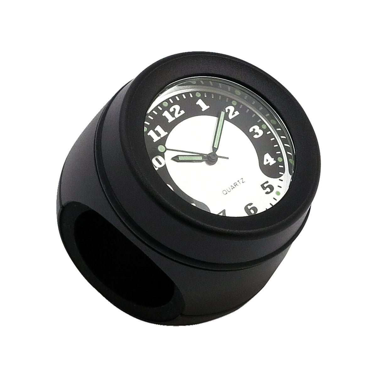 Handlebar mounted clock. Black