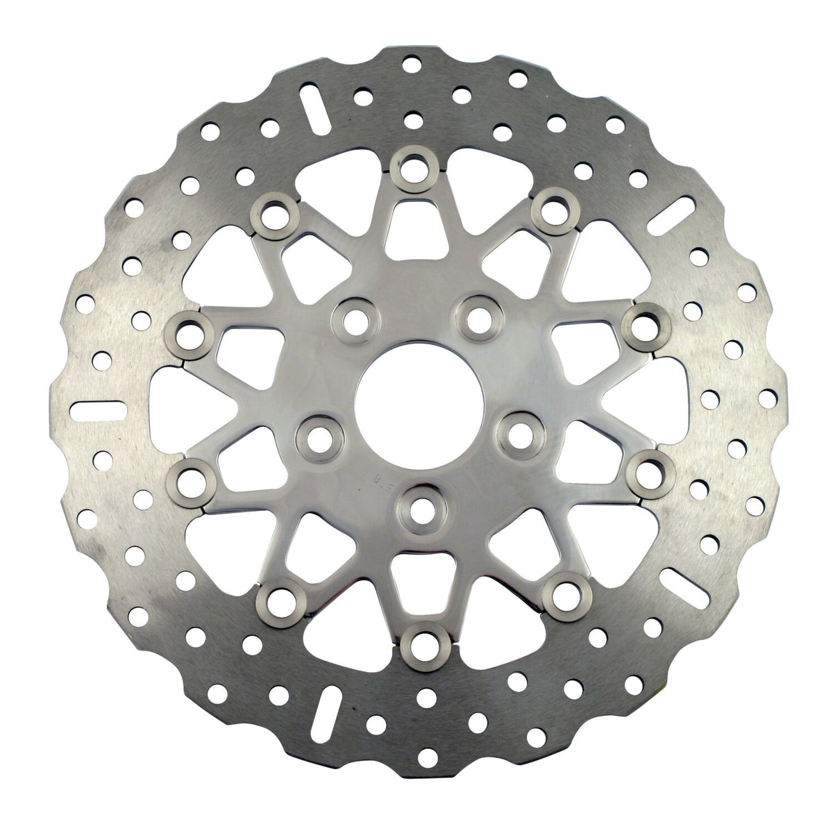 EBC pol. Stainl. Contour floating rotor