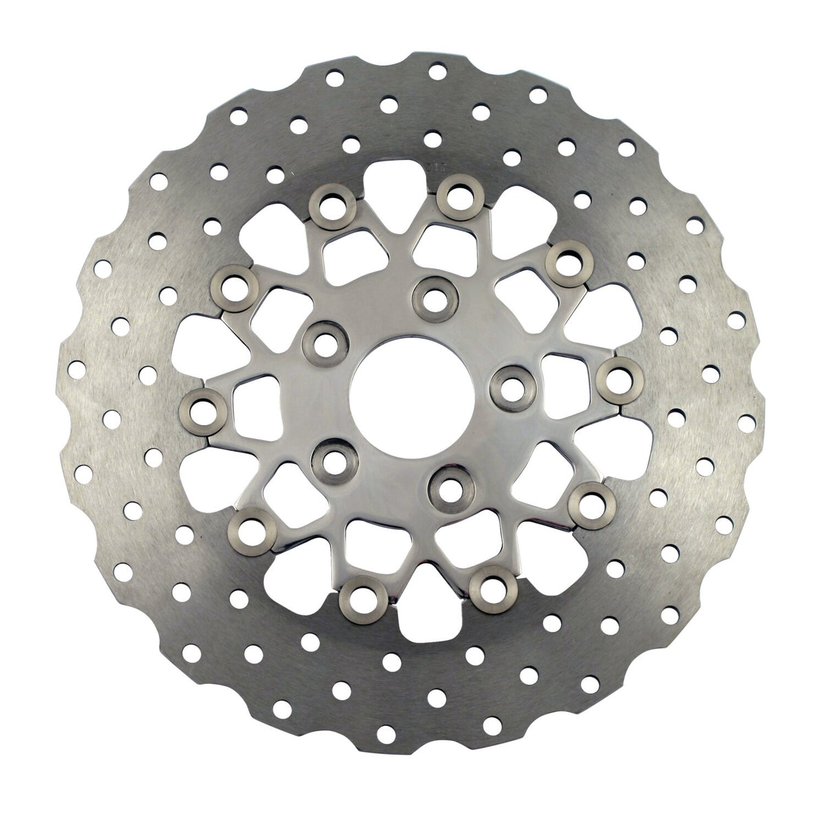 EBC pol. Stainl. Contour floating rotor