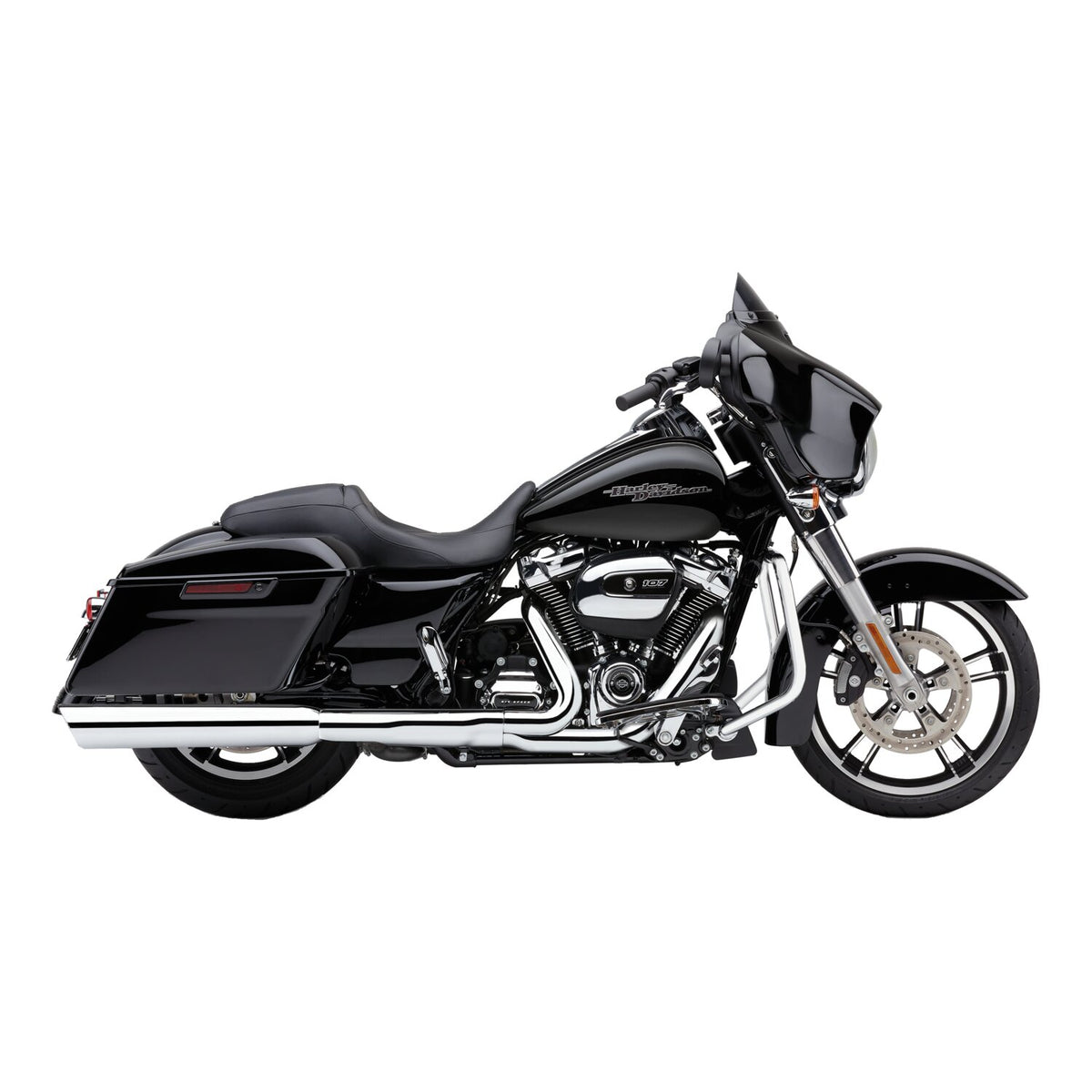 Cobra, 909 Twins 4" slip-on mufflers. Chrome