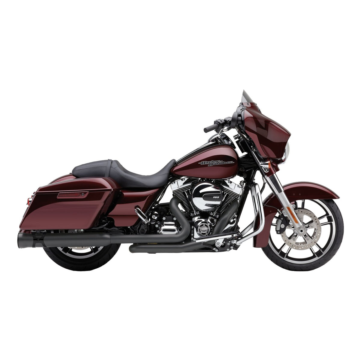 Cobra, 4" Race Pro slip-on mufflers. Black