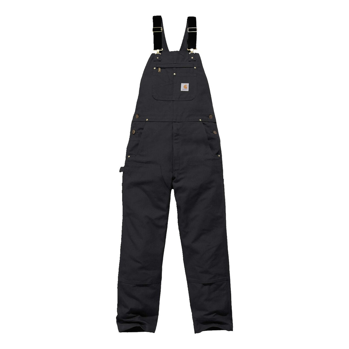 Carhartt Relaxed Fit duck bib overall black