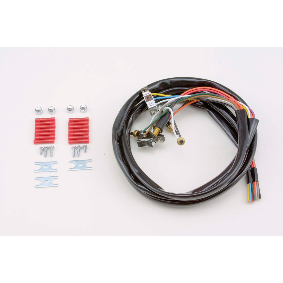 Handlebar wire & switch kit. Chrome switches