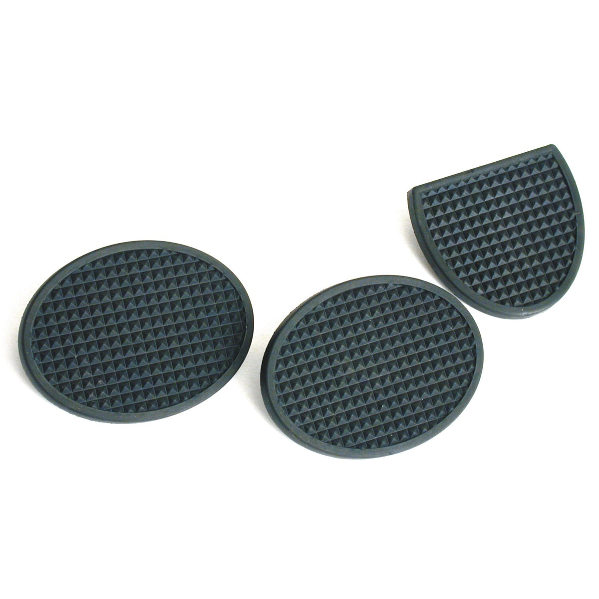 Brake & clutch pedal pads set. Black
