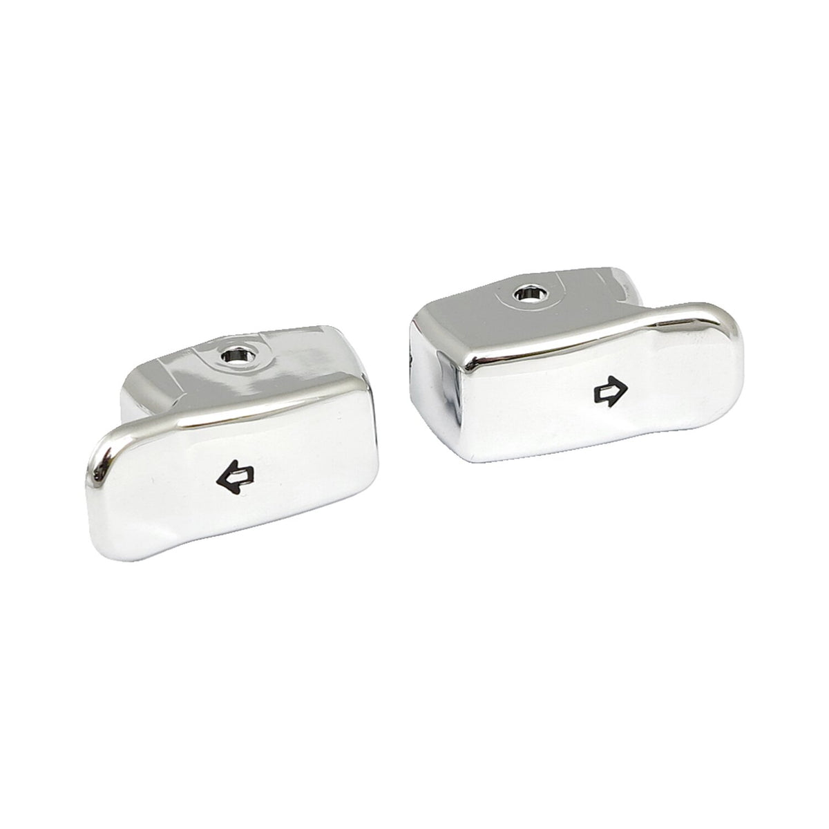 Turn signal switch extender cap set. Chrome