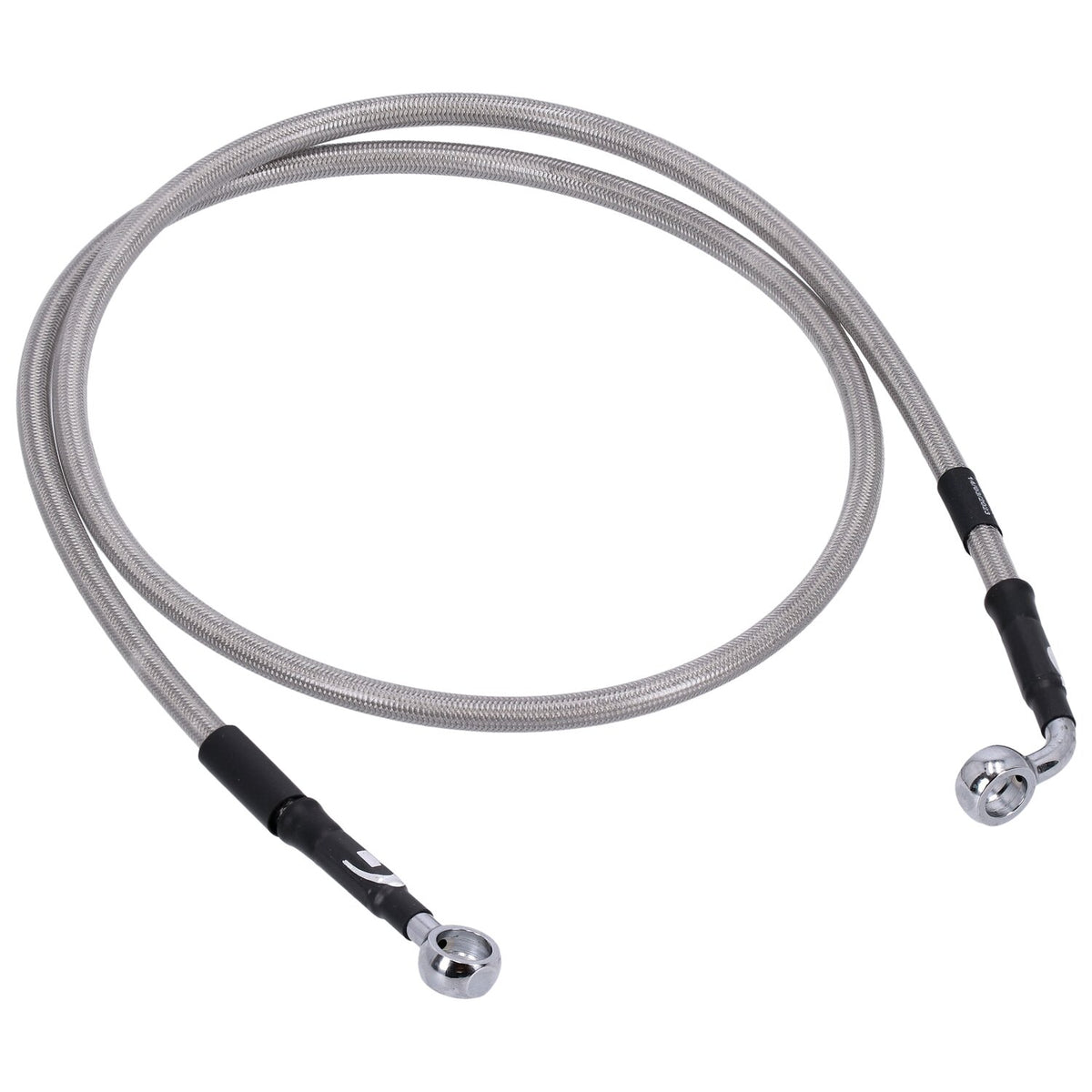 MCS by Goodridge brake line front, stainless clear coated