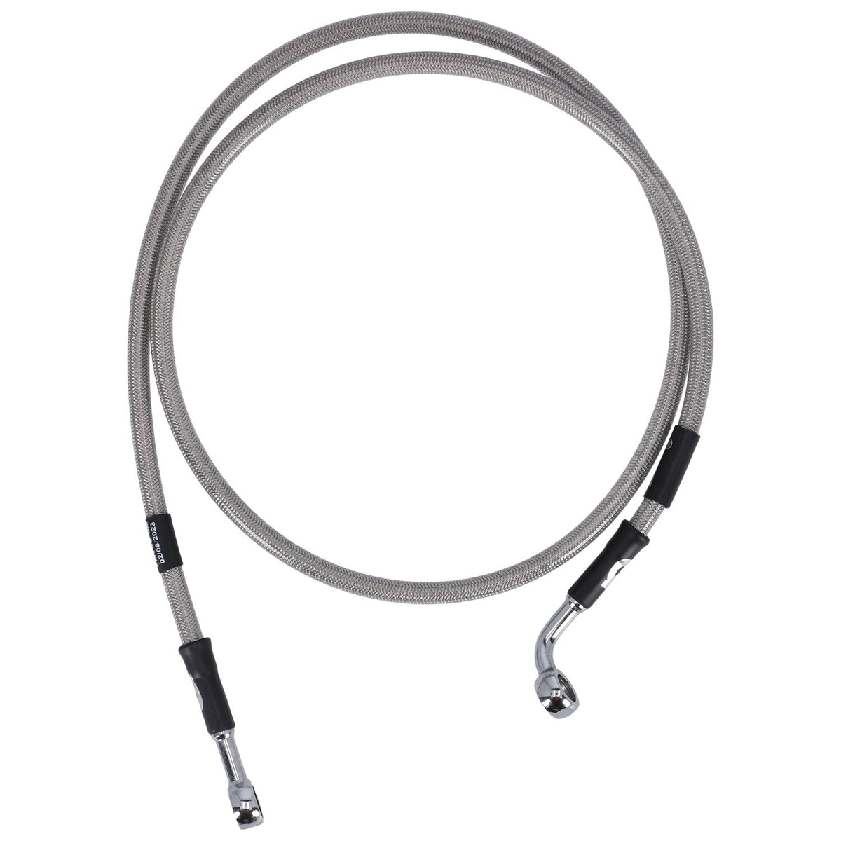 MCS by Goodridge brake line front, stainless clear coated