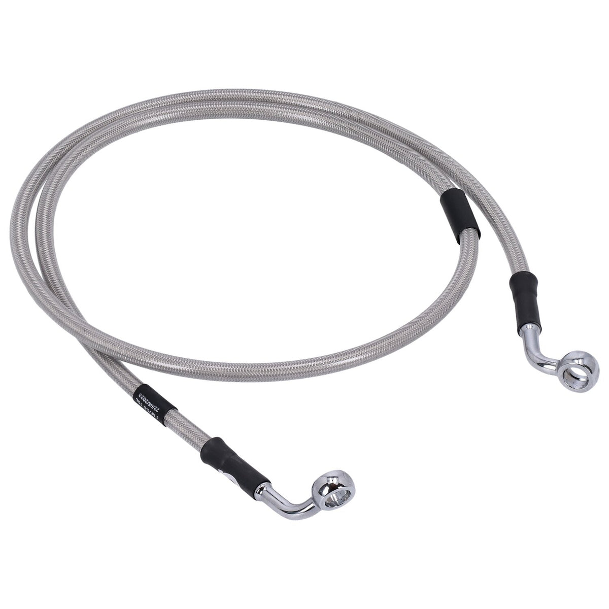 MCS by Goodridge brake line front, stainless clear coated