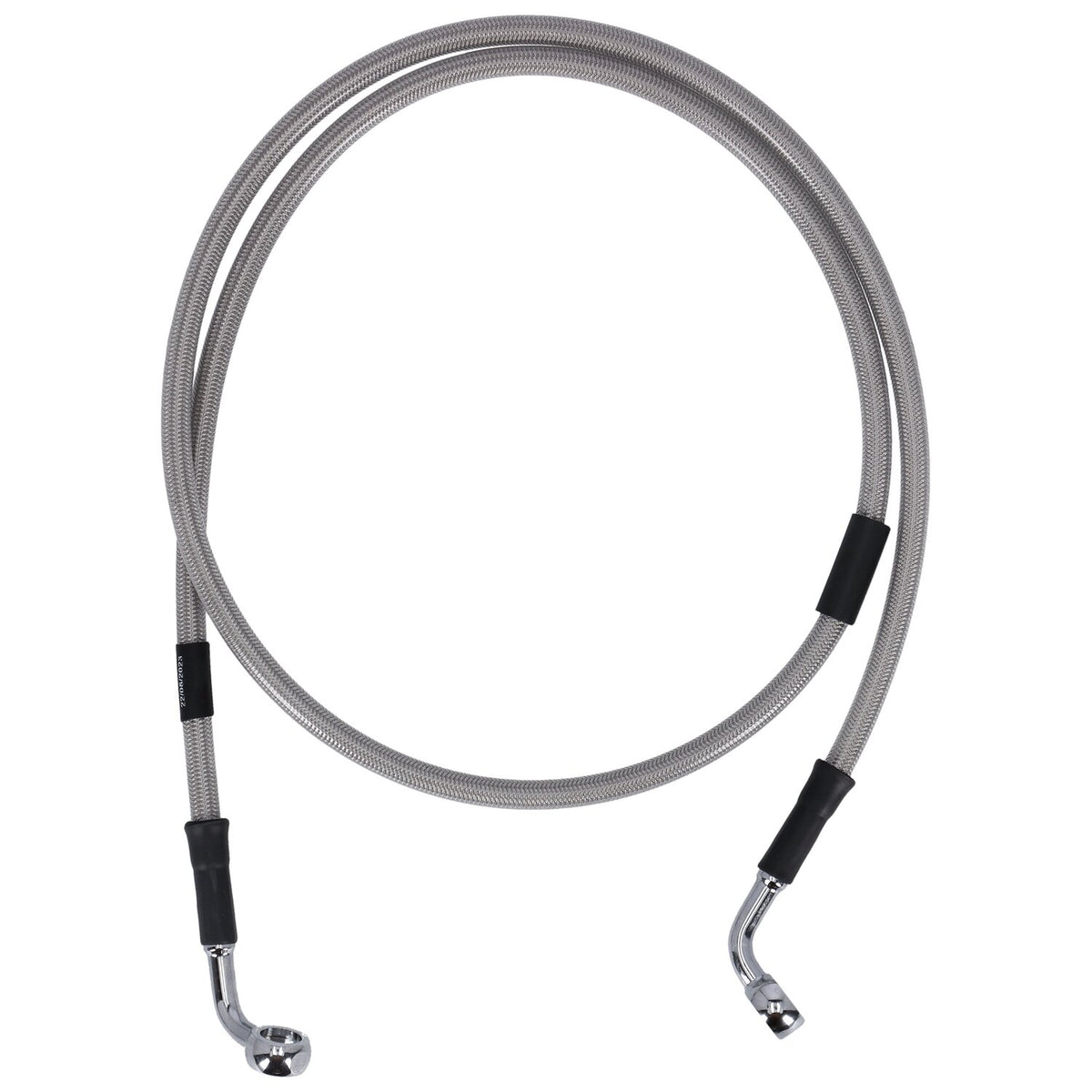 MCS by Goodridge brake line front, stainless clear coated