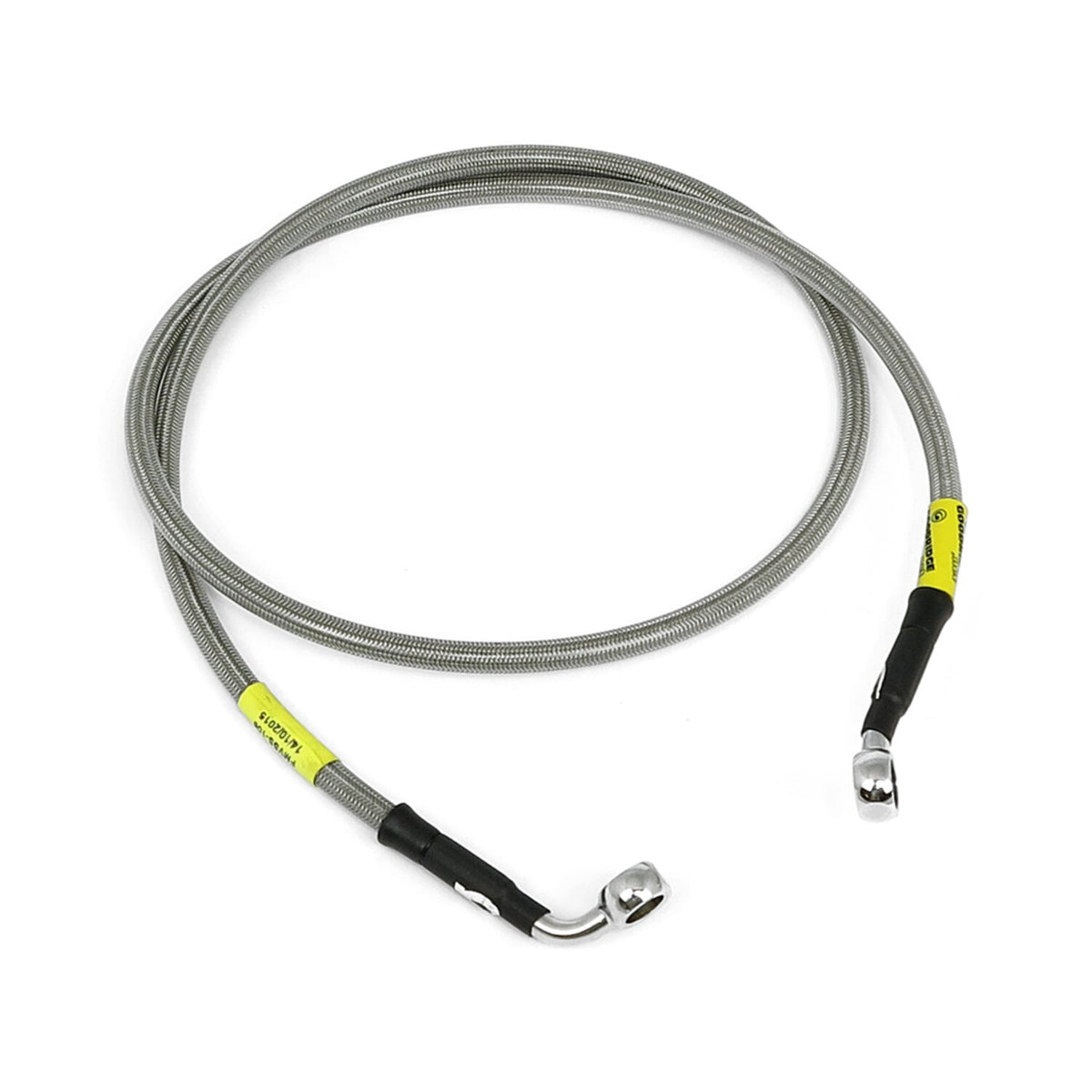 MCS by Goodridge brake line front, stainless clear coated