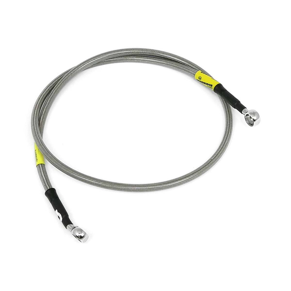 MCS by Goodridge brake line front, stainless clear coated