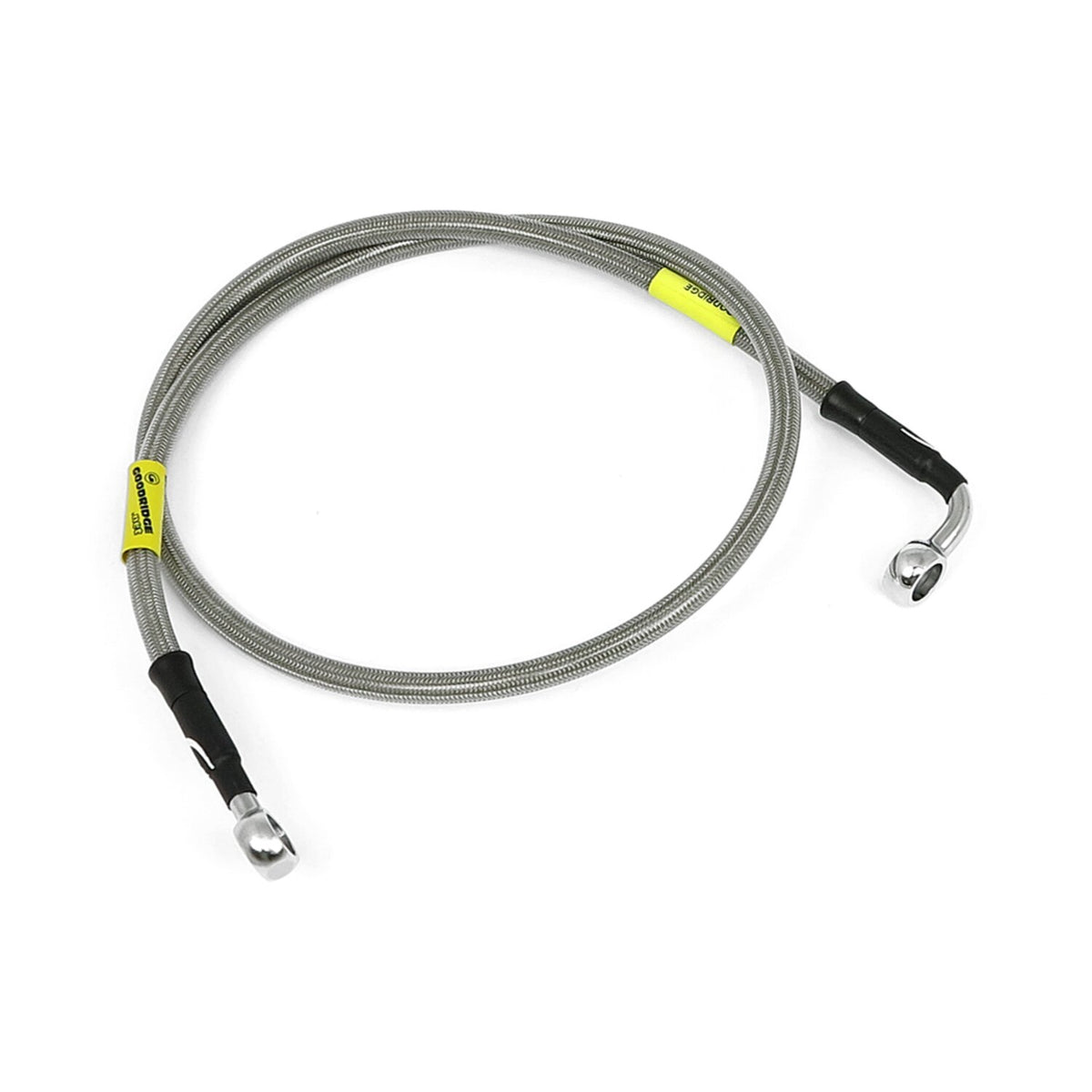 MCS by Goodridge brake line front. stainless clear coated