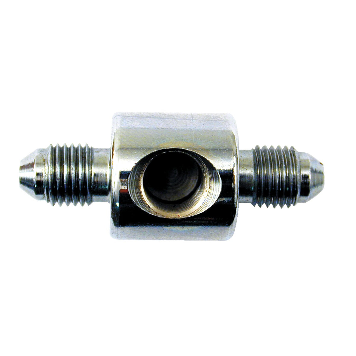 Goodridge, universal brake switch fitting. 3/8-24. Chrome