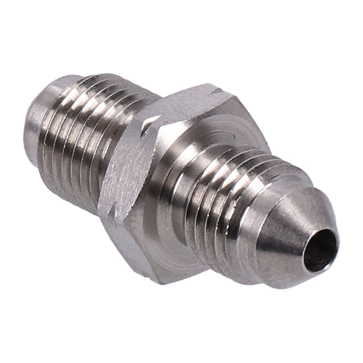 Goodridge adapter fitting, high polished stainless steel