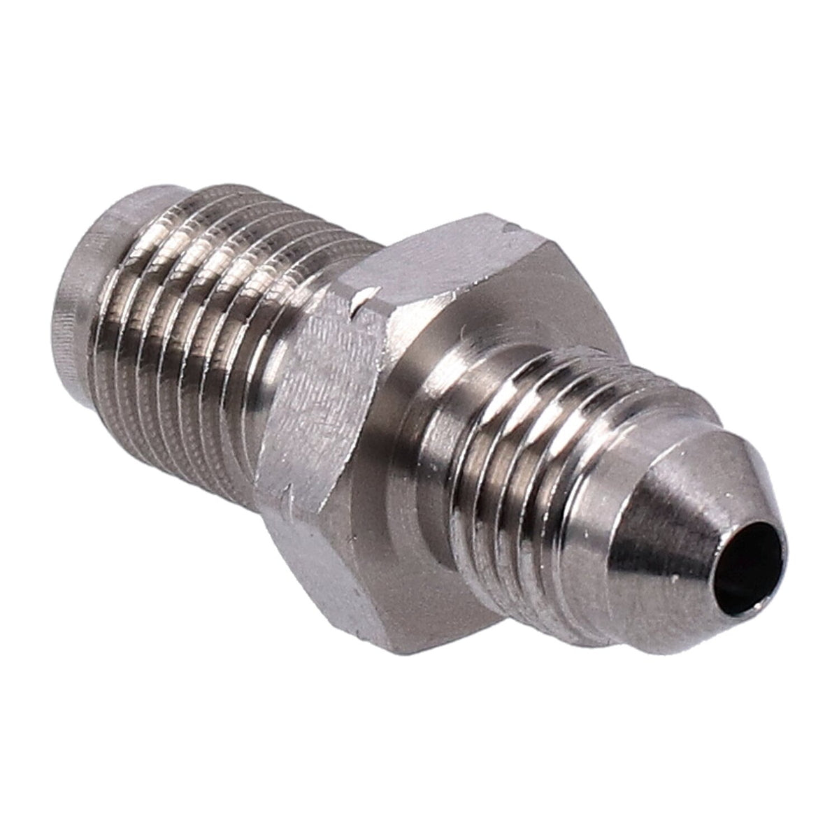 Goodridge adapter fitting, high polished stainless steel