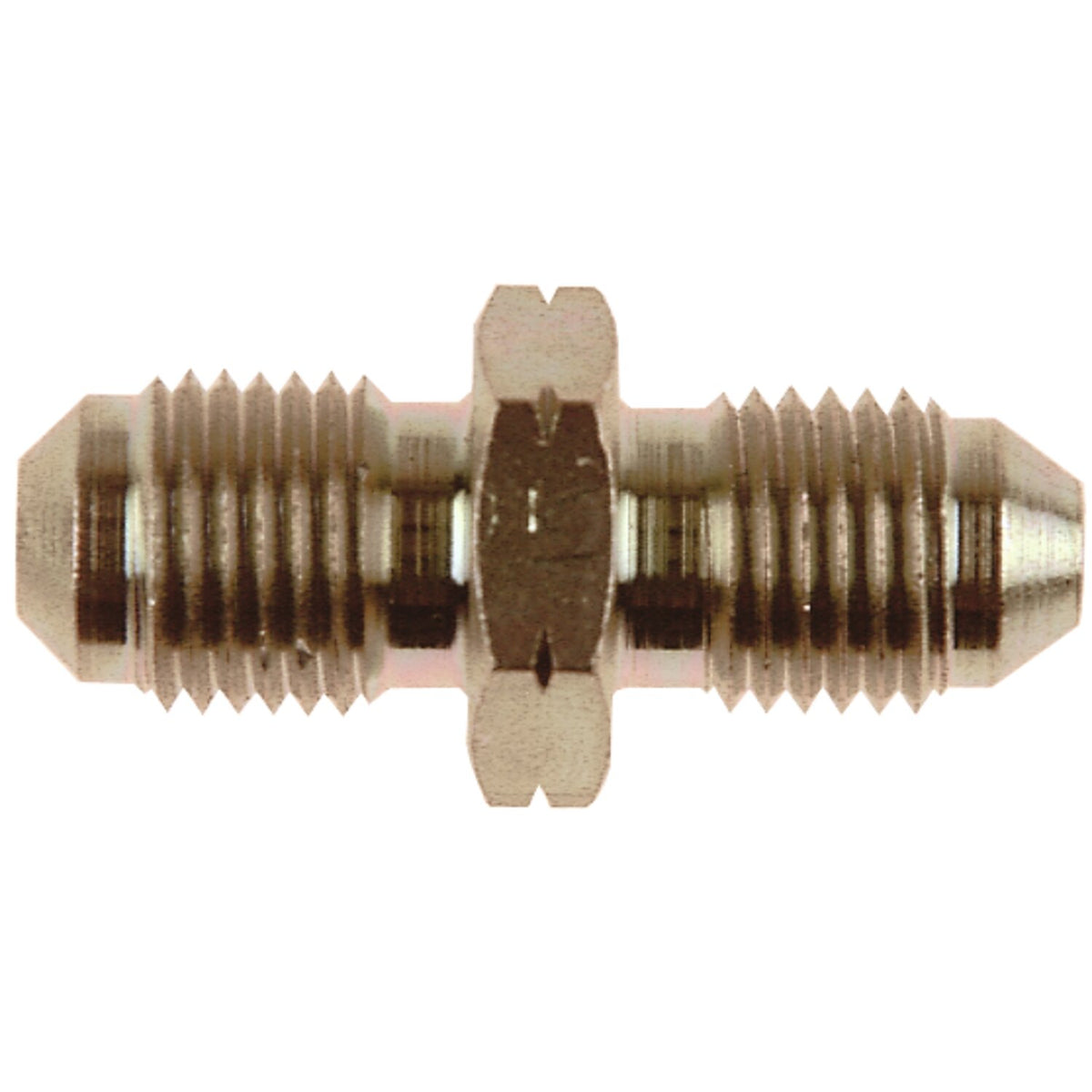 Goodridge adapter fitting, high polished stainless steel