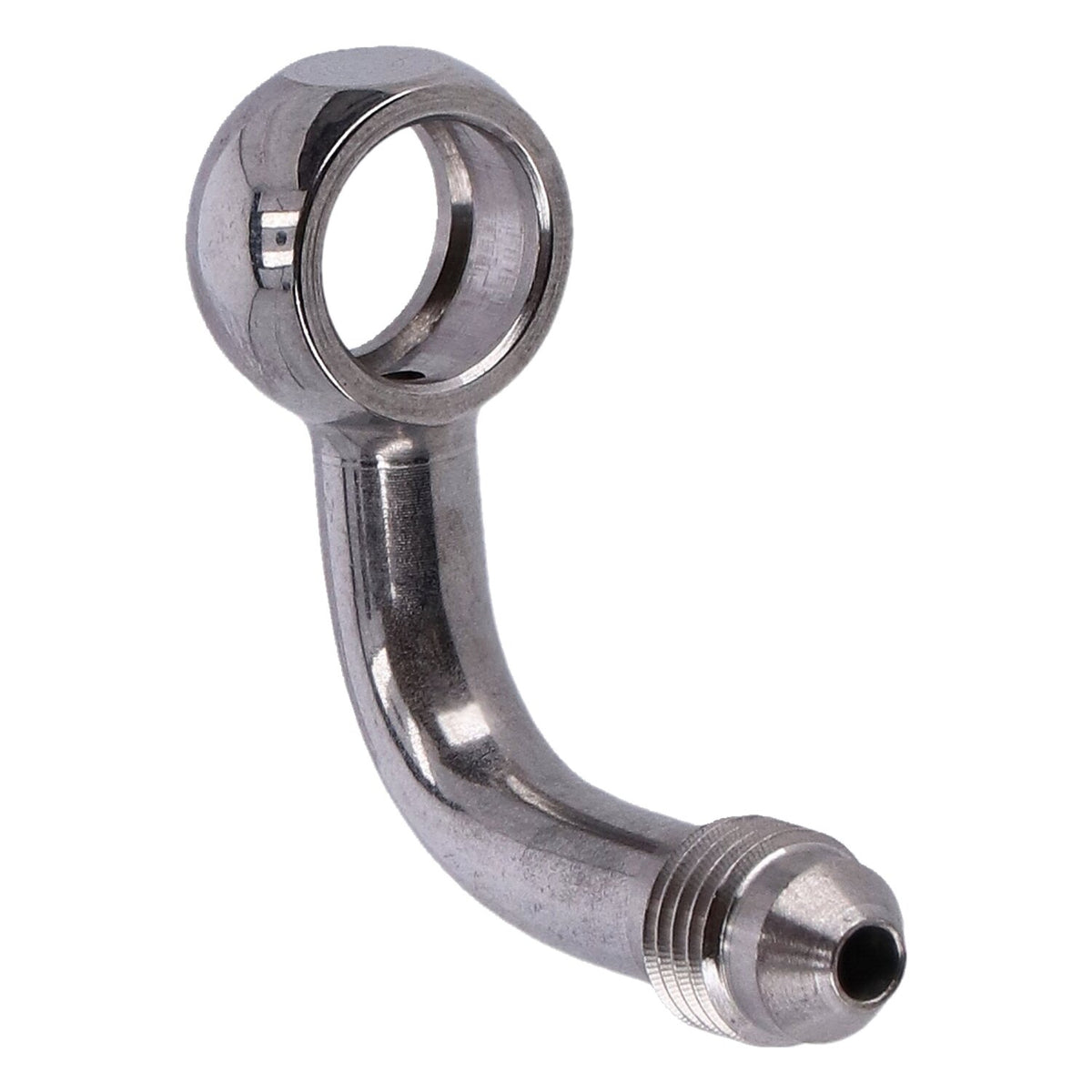 Goodridge, Slimline banjo fitting  7/16", 90 degrees. SS