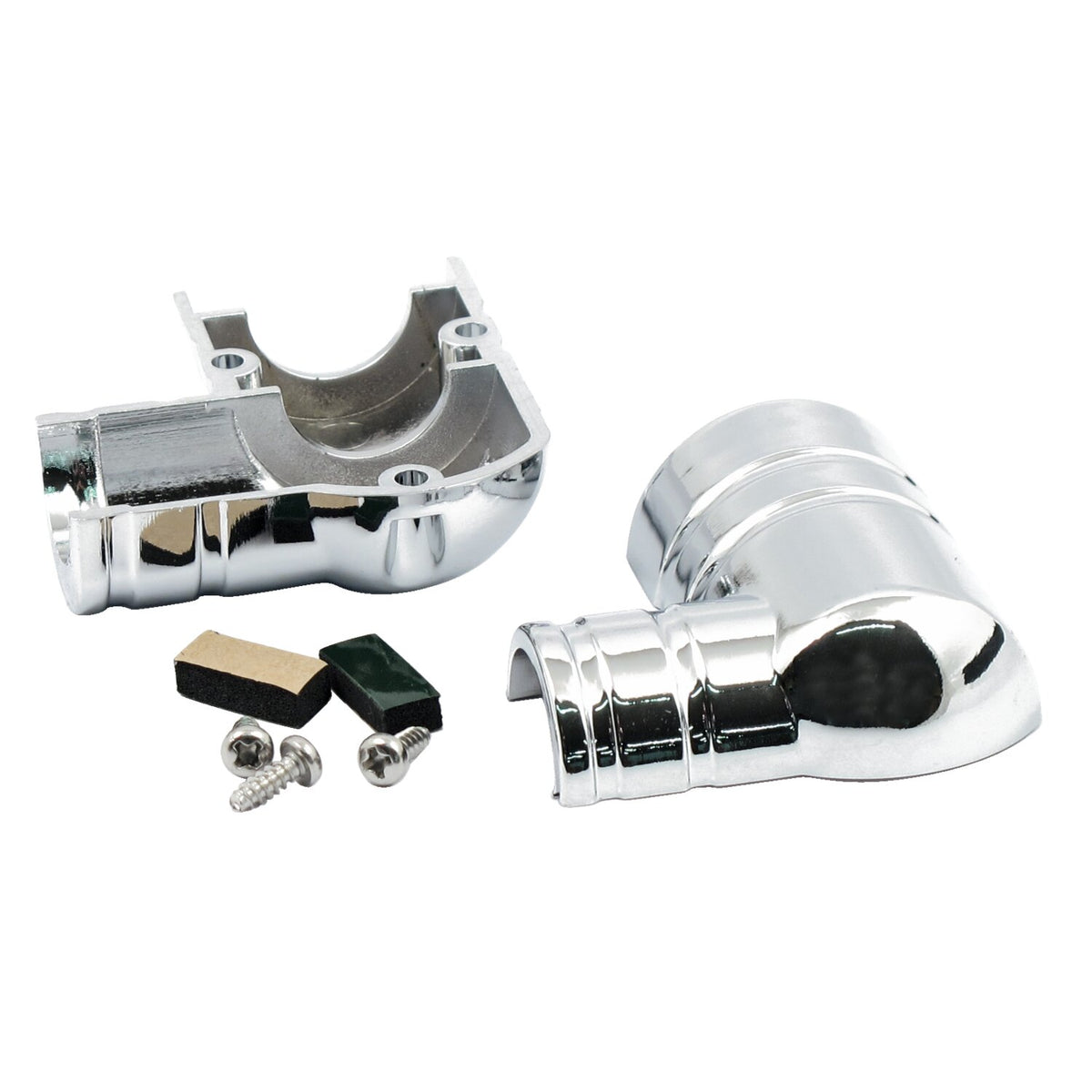 Fuel tank fitting cover kit efi. Chrome