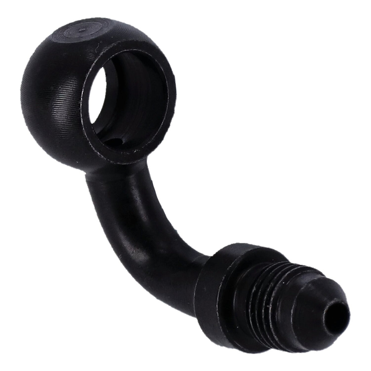 Goodridge Banjo fitting black 3/8", 90 degrees, 10mm