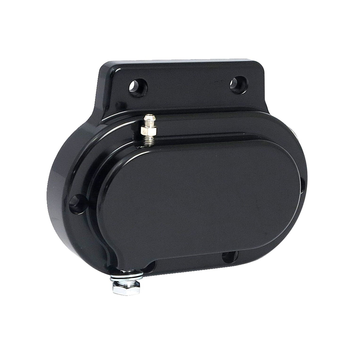 Transmission end cover smooth, hydraulic. Black