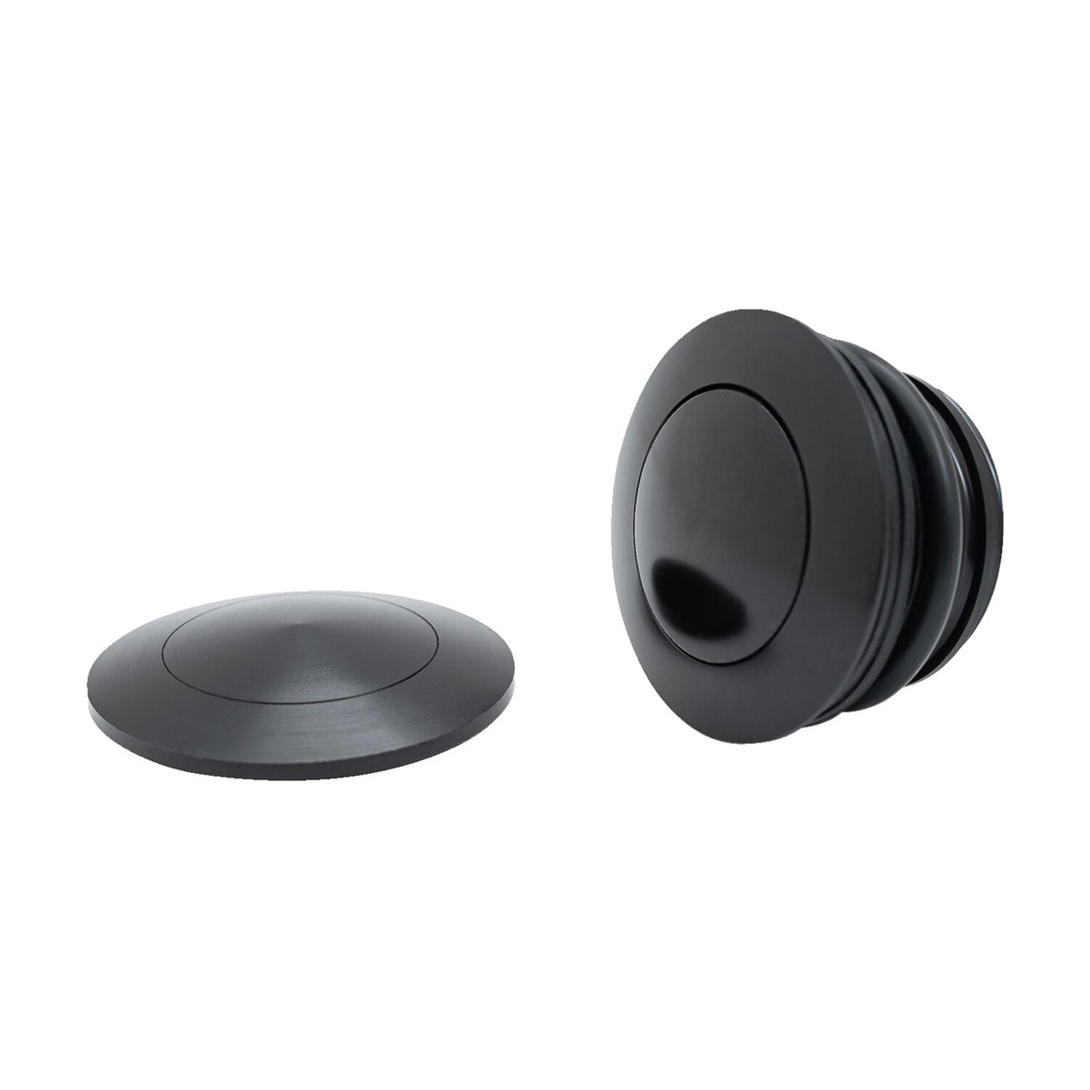 Killer Custom, flush-mount fuel cap kit. Black