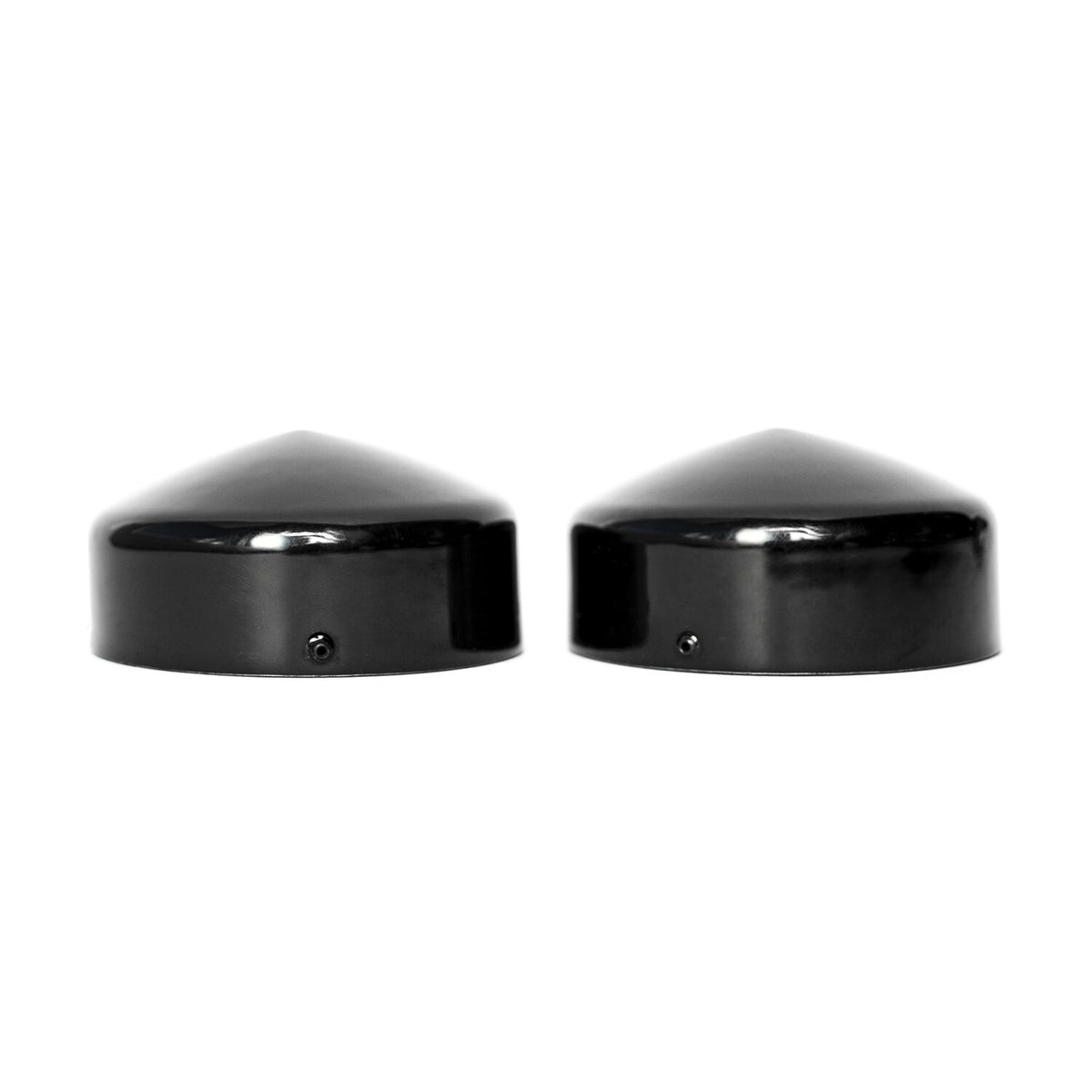 Killer Custom, fork tube cap bolt covers. Gloss black